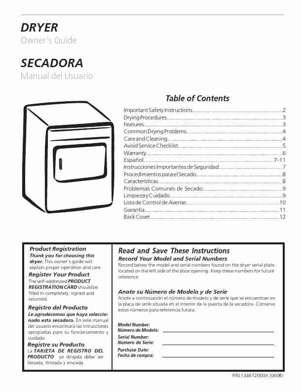 Frigidaire Clothes Dryer 134672000A-page_pdf